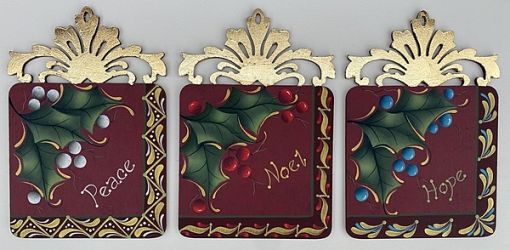 Holly Scroll Ornaments E-Packet